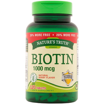 Nature's Truth Biotin, 1000 Mcg, Tablets