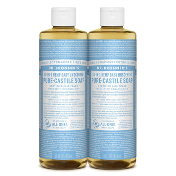 Dr. Bronner's Pure Castile Liquid Soap Baby Mild Unscented -- 16 Fl Oz