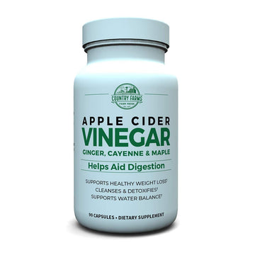 Apple Cider Vinegar 500mg, 90 Capsules - Natural Weight Management & Digestive Support