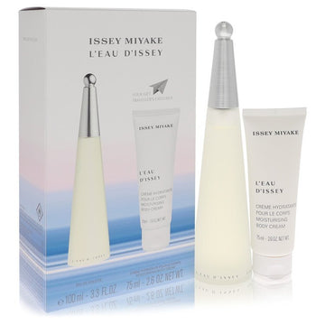 Issey Miyake L'EAU D'ISSEY Gift Set -- 3.3 oz EDT Spray + 2.6 oz Body Cream for Women