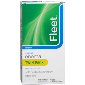 Fleet Laxative Saline Enema - Twin Pack - 9oz