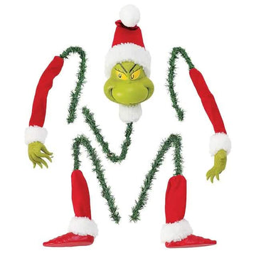 5-Piece Set: Grinch Christmas Tree Decorations, Elf Head, Christmas Tree Arms and Legs
