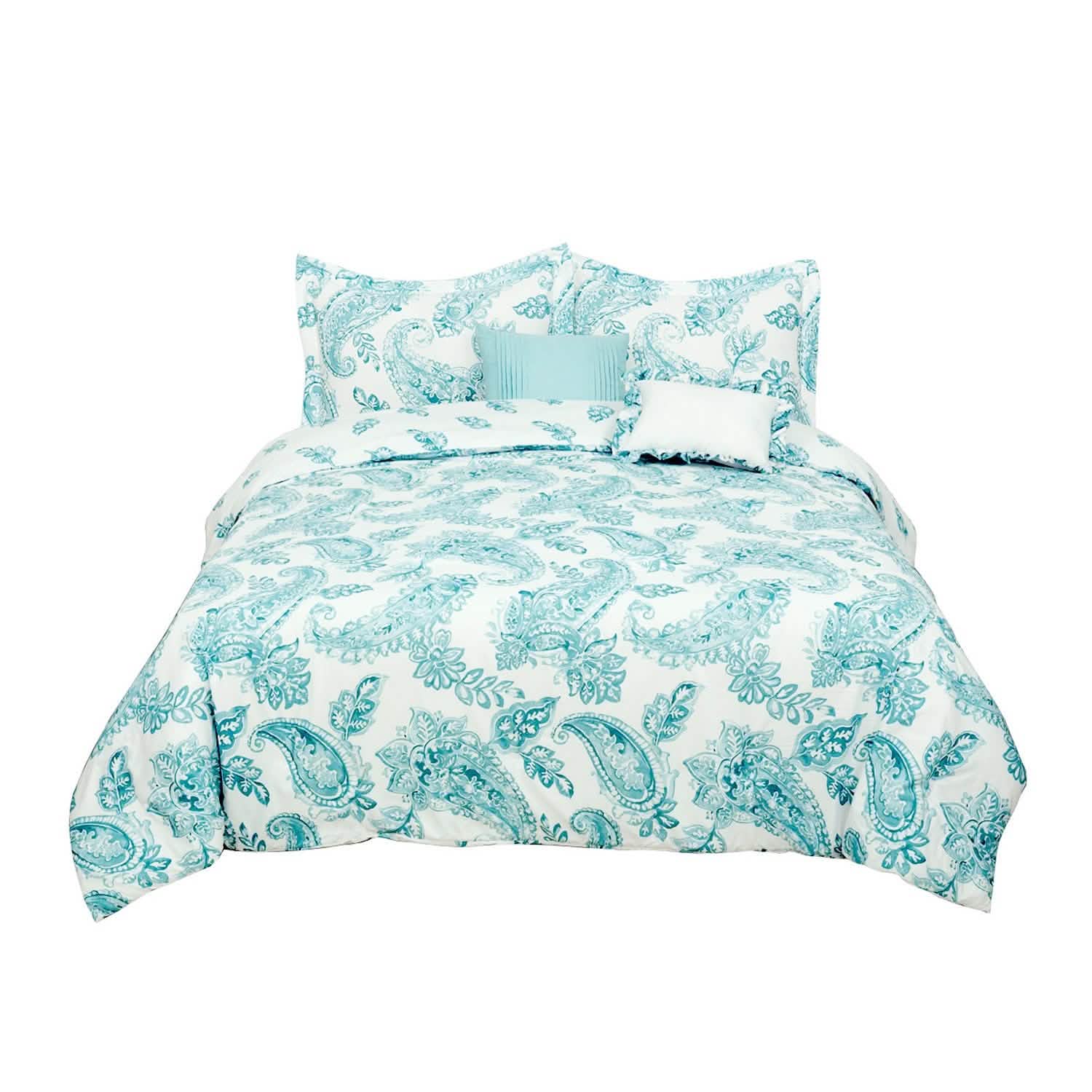 5-Piece Set: Sloane Street Aruba Paisley Comforter Set