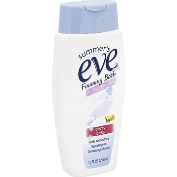 Summer's Eve Foaming Bath, For Sensitive Skin, Berry Bliss