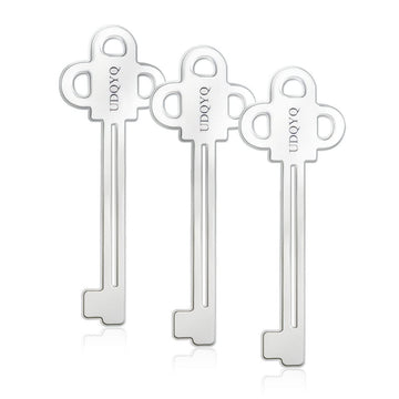 UDQYQ Stainless Steel Tube Squeezer Key 3 Pieces Silver Metal Dispenser