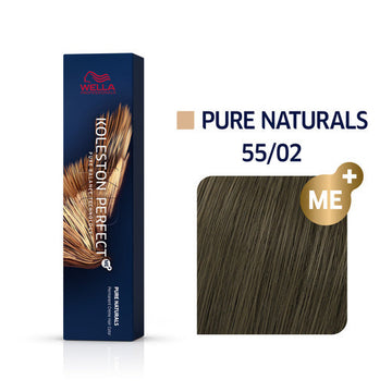 Wella Koleston Perfect Me+ Pure Naturals 55/02 Intense Light Brown Natural Matte, 2 oz