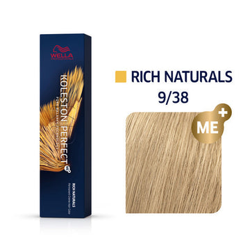 Wella Koleston Perfect Permanent Creme Hair Color 9/38 Very Light Blonde Gold Pearl