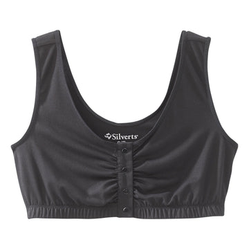 Silverts Adaptive Front Closure Bra - Black, 2X-Large