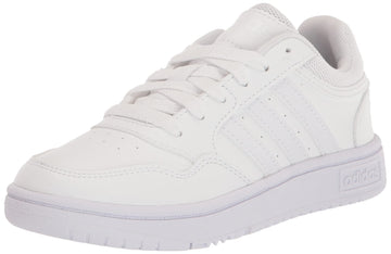 adidas Hoops 3.0 Low Top Basketball Shoe White/White/White 13 US Unisex Little Kid