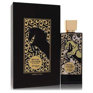 Afnan Zimaya Royal Leather by Afnan Eau De Parfum Spray (Unisex) 3.4 oz (Men)