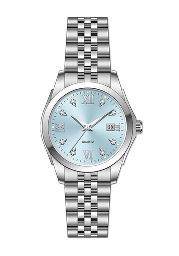 BESTKANG Womens Bracelet Watch Stainless Steel Quartz Watch Luminous Waterproof Watch Business Watches for Women (Blue)