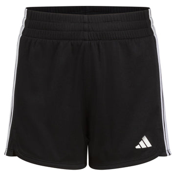 adidas Girls Plus Size 3-Stripes Mesh Shorts Black New