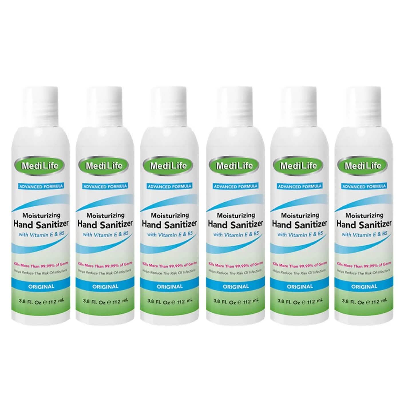 6-Pack: 3.8 Oz Anti Bacterial Hand Cleaner And Sanitizer