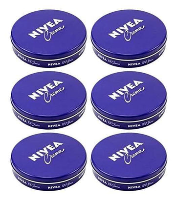 6-Pack: Nivea Cream Creme 2oz/60ml Body Face Skin Hand Cream Moisturizer
