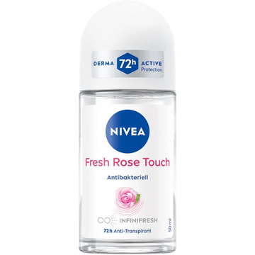 NIVEA Fresh Rose Touch 72h Anti-Perspirant Roll-On for Women 50ml
