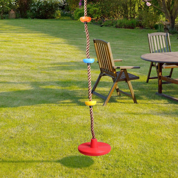 6.5 Ft. Climbing Rope Swing Disc Swing Seat for Kids