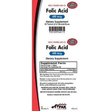 Avpak Folic Acid Tablets 400 Mcg