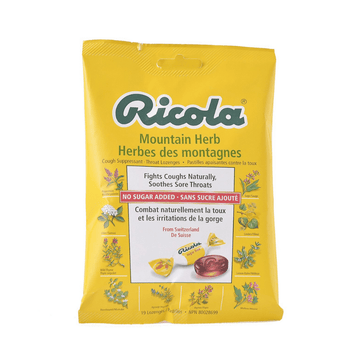 Ricola Cough Suppressant Throat Drops, Original Swiss Herb, Sugar Free