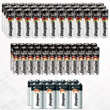 68-Pack: Bundle Of Energizer Batteries AA, AAA and 9V