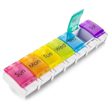 7-Day Weekly Travel Pill Organizer