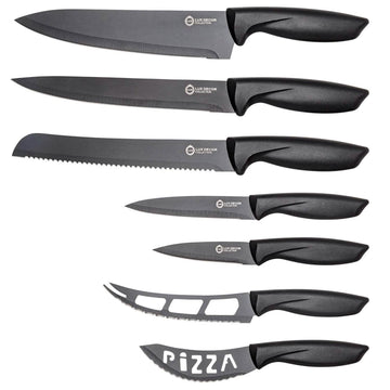 7-Piece Set: Chef Knife, Bread, Carving, Utility, Pairing, Cheese, Pizza