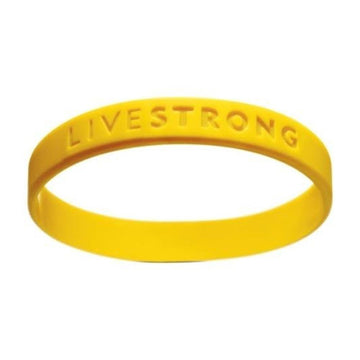 NIKE Official Live Strong Lance Armstrong Yellow Cancer Livestrong Rubber Wristband Bracelet Adult Size