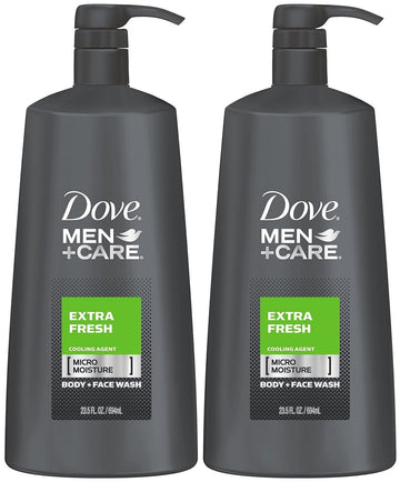 Dove Men+Care Body Wash Extra Fresh 23.5 Ounce (Pack of 2)