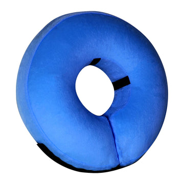 Tonqixope Inflatable Dog Cone Collar Soft Protective Donut Collar Blue XL