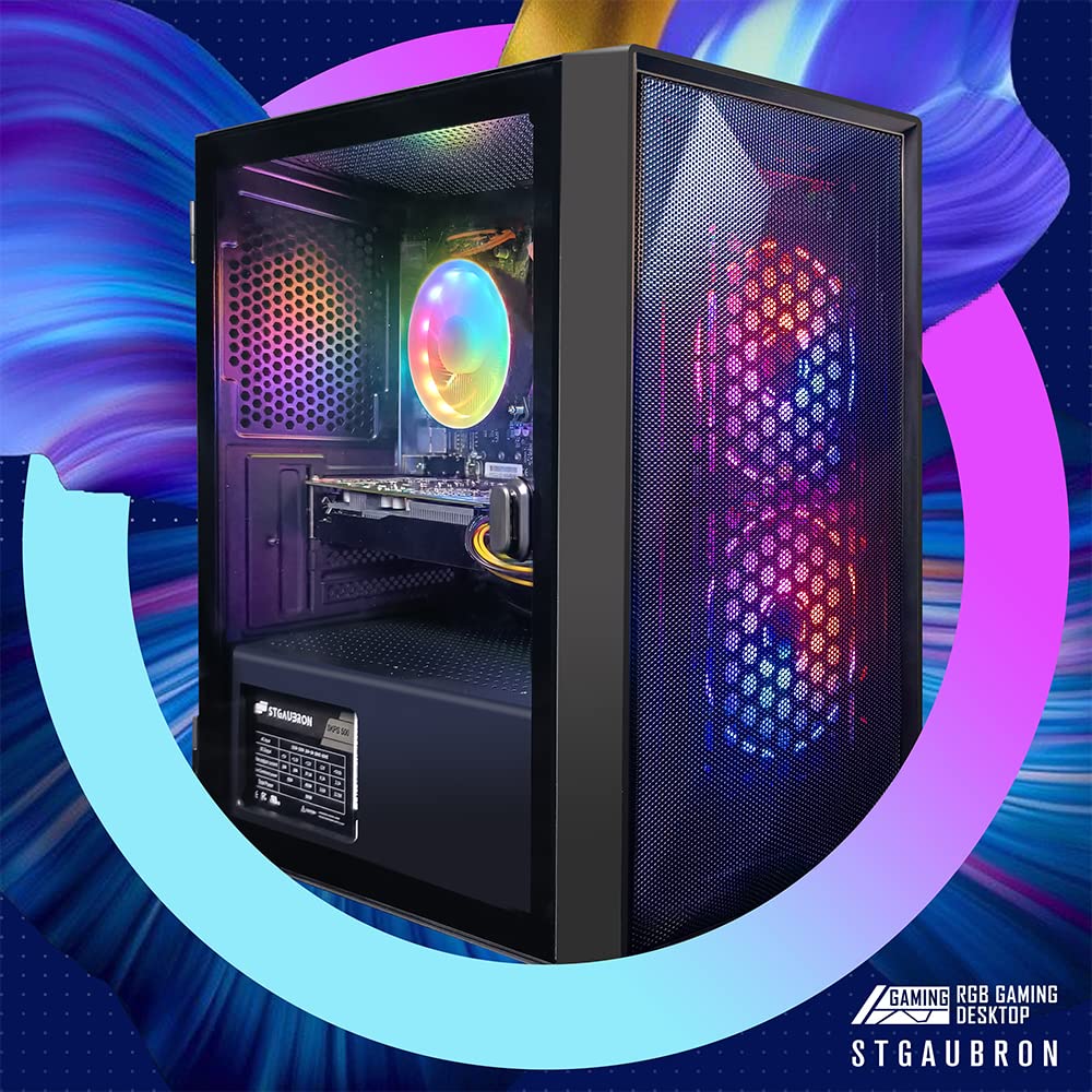 STGAubron Gaming PC Desktop,Core I5,RTX 2060 6G,16G RAM,512G SSD