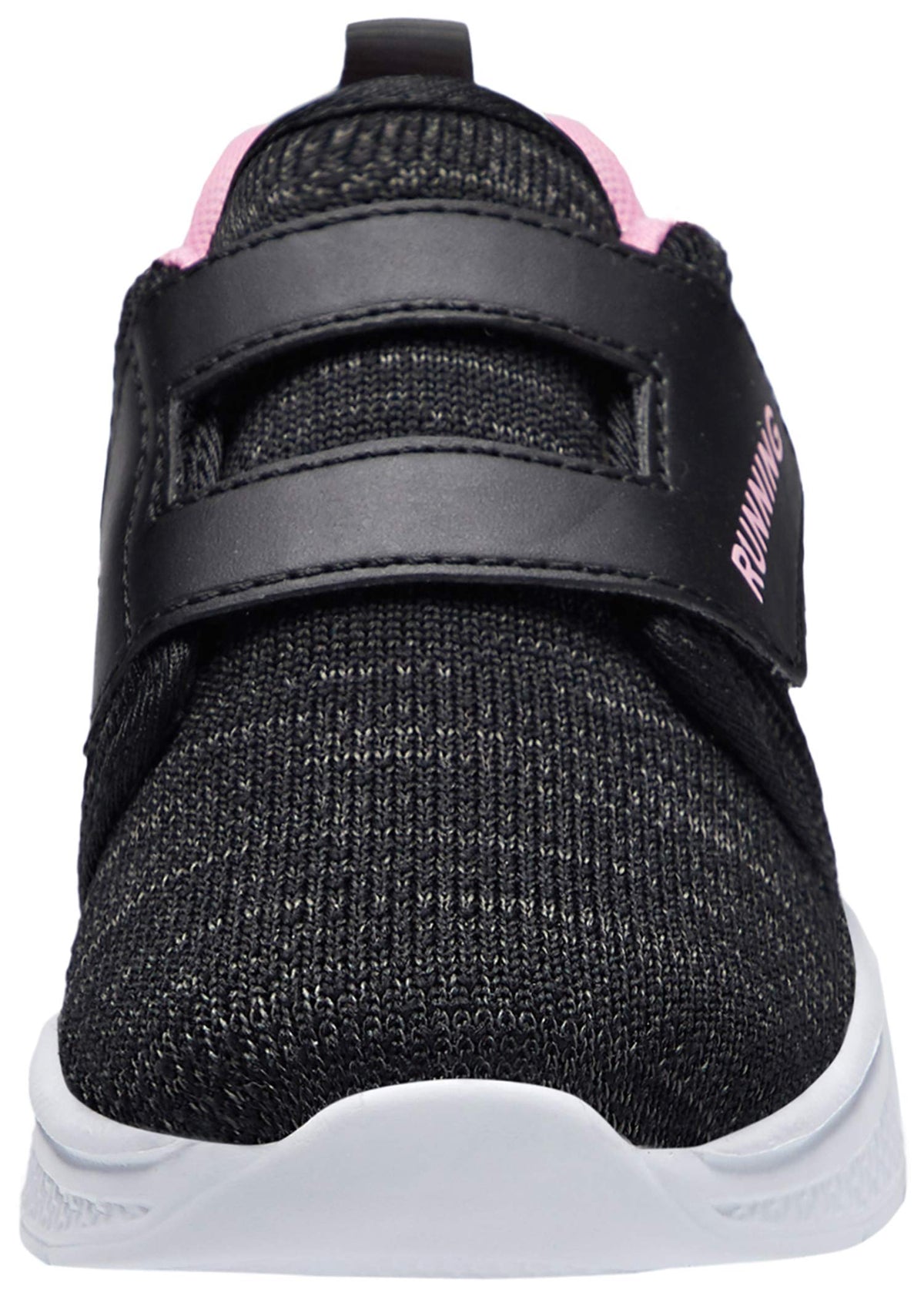 adituo Toddler Boys Girls Lightweight Athletic Sneakers Strap Black Pink Size 11
