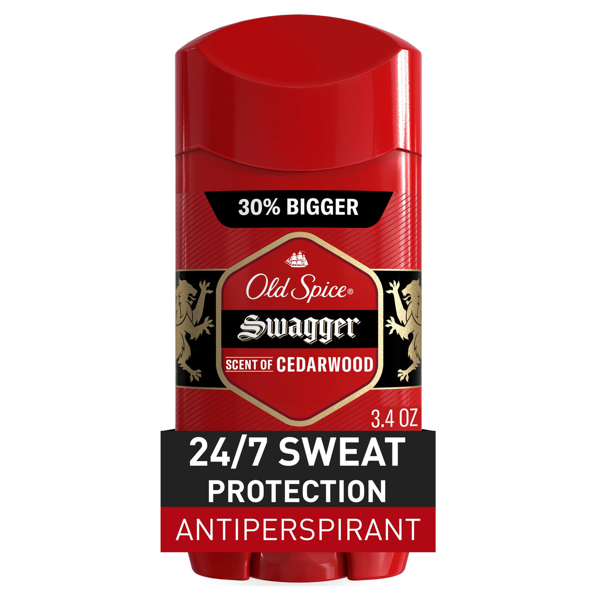 Old Spice Red Zone Men's Invisible Solid Anti-Perspirant Deodorant Swagger 3.4oz