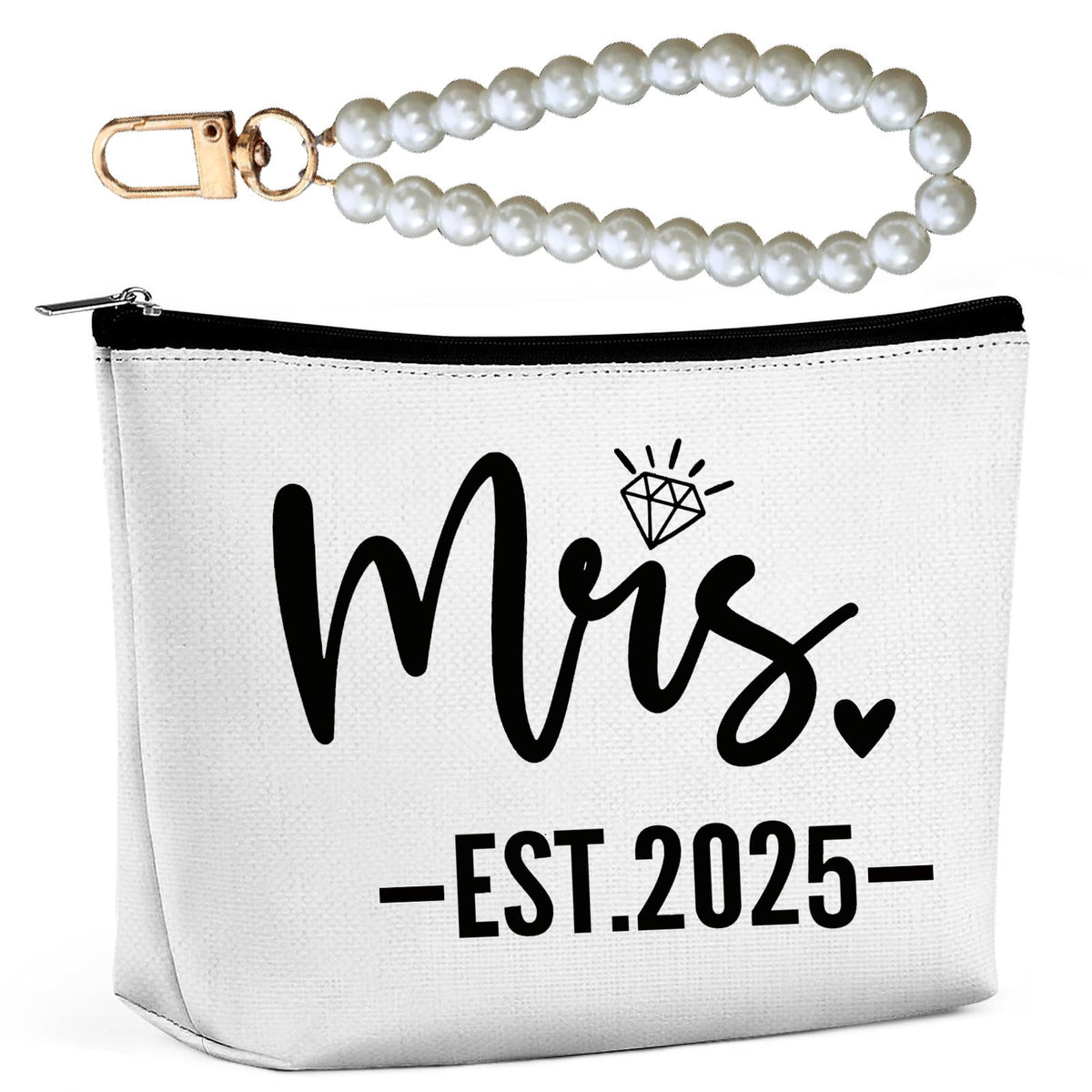 Cyntan Mrs Makeup Bag Bridal Shower Engagement Wedding Bachelorette Gift