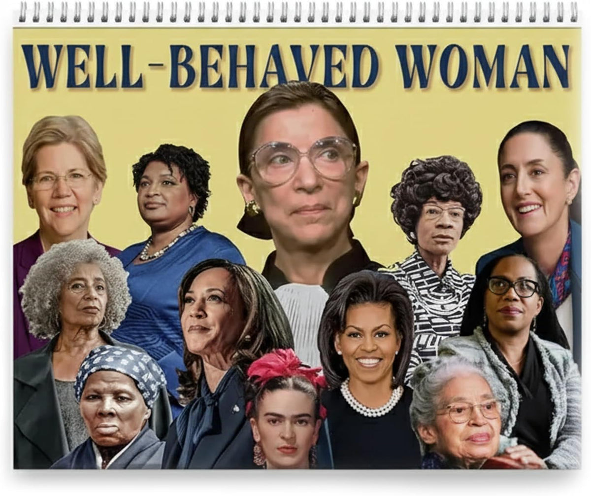 LeeJ 2026 Well-Behaved Women Wall Calendar 11x8.5 Feminist Color