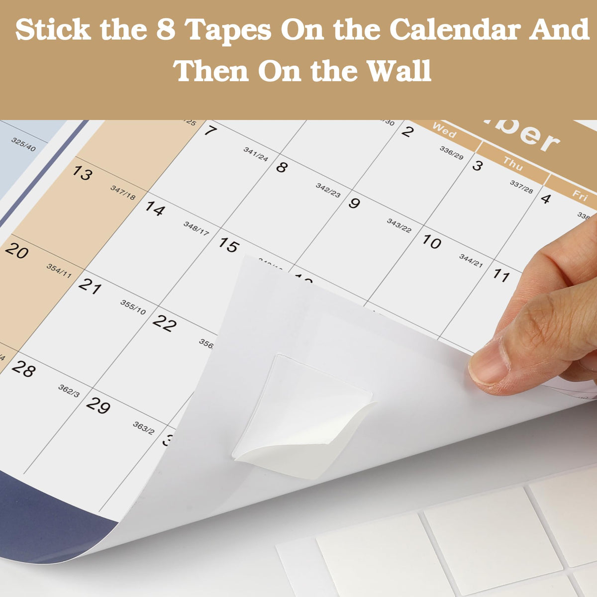 Lbylyhxc 2026 Yearly Wall Calendar Planner X-Large 34.7x22.8 Colorful