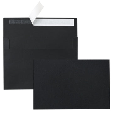 Silunkia Black Blank Greeting Cards 4x6 Heavyweight Flat Cardstock 20 Pack