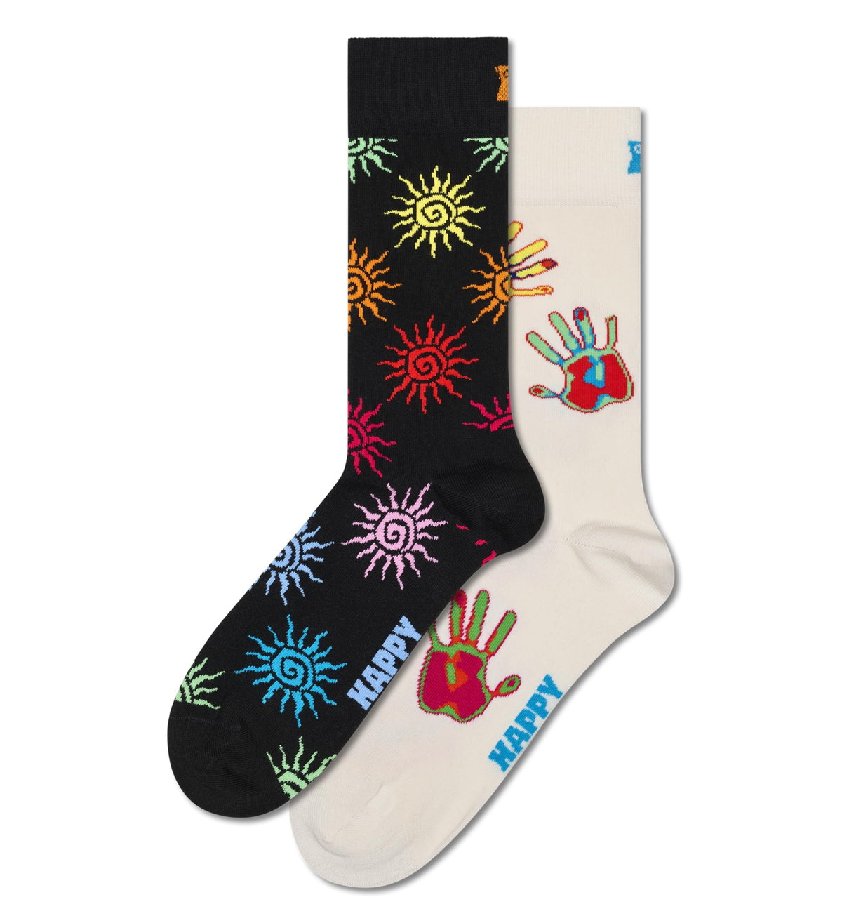 Happy Socks 2-Pack Gift Set Summer Swirl Size S/M