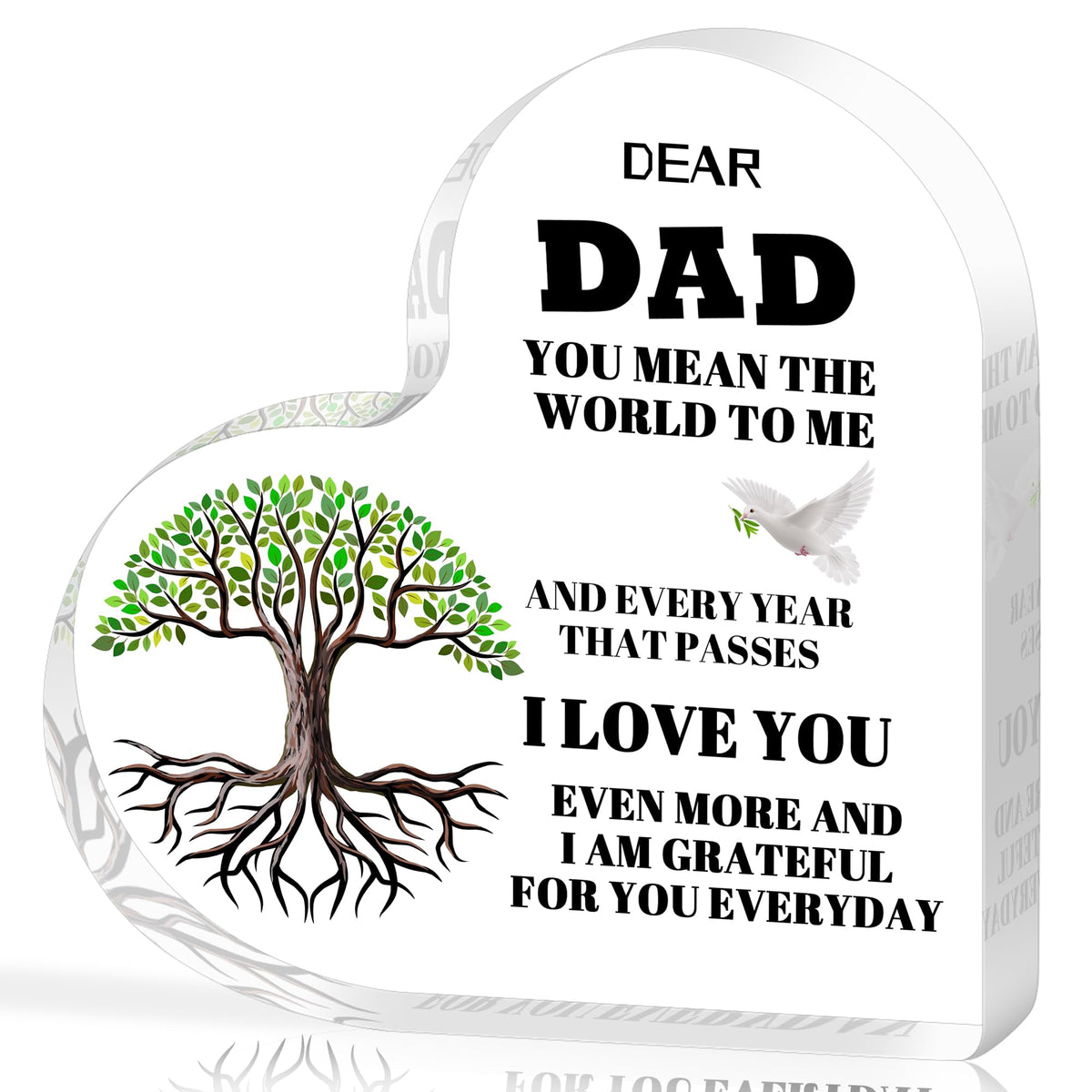 AmazerPad Gifts For Dad Acrylic Puzzle Plaque Desk Decor 5.1x5.1 In Cool Dad