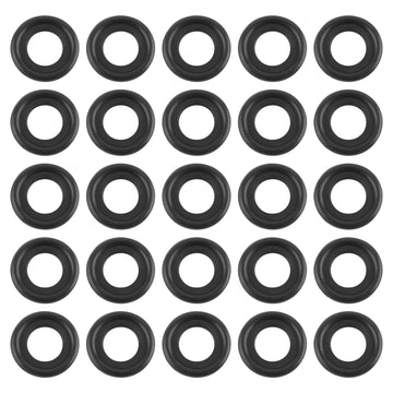 leechio 25 PCS Automotive Oil Drain Plug Gasket M14 Rubber Seal Black