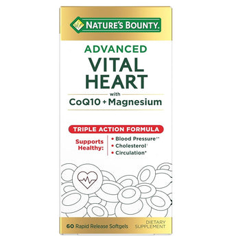 Nature's Bounty Advanced Vital Heart -- 60 Rapid Release Softgels