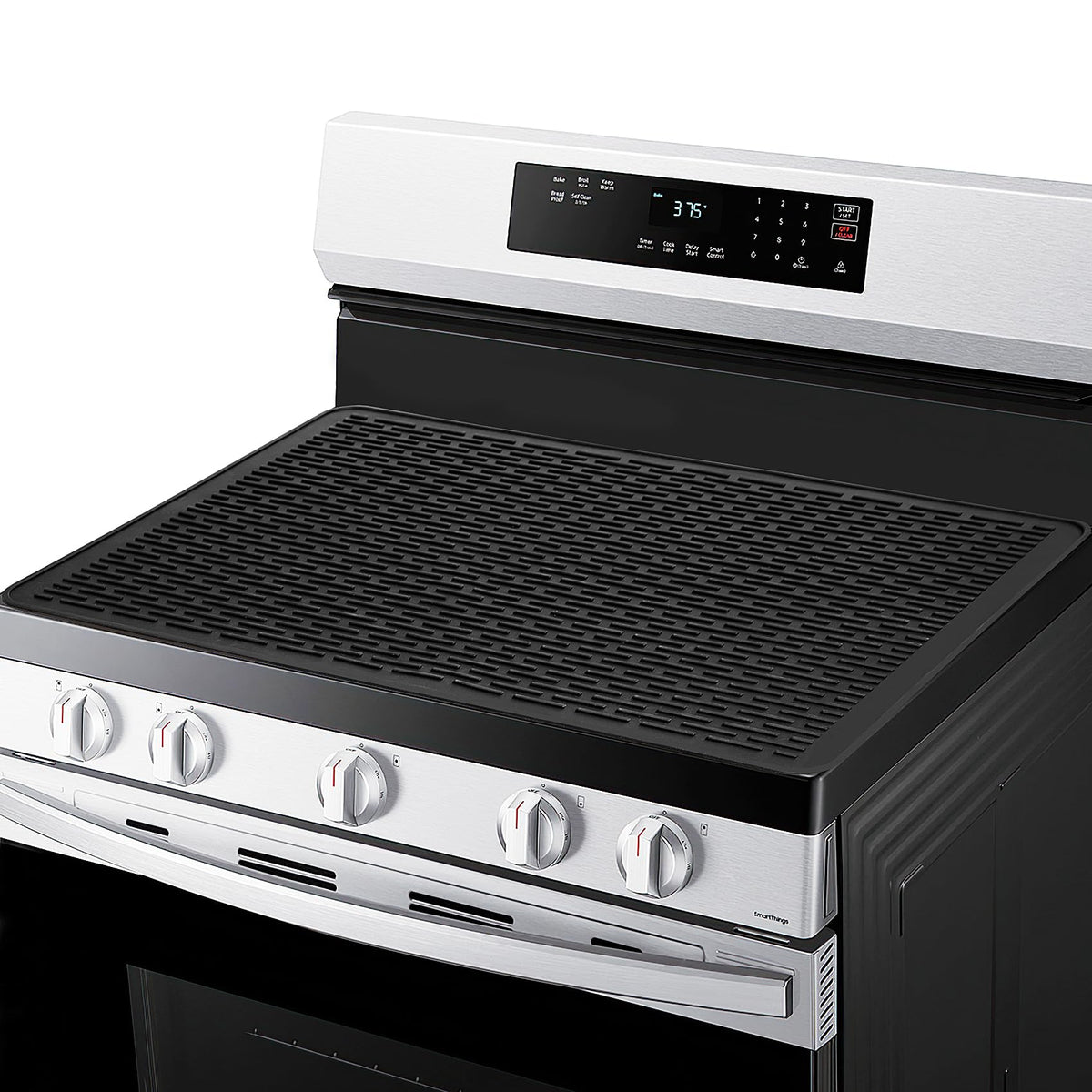 TWIZIUAO Electric Stove Cover Mat Heat Resistant Silicone Black 36x21