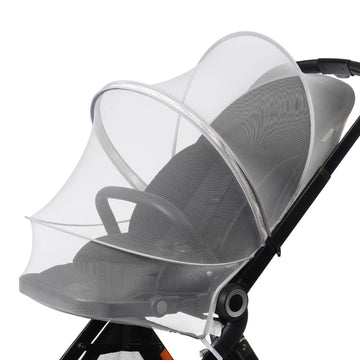 DUSHARKFUN Baby Mosquito Net Double Zipper Bassinet Stroller Cover White
