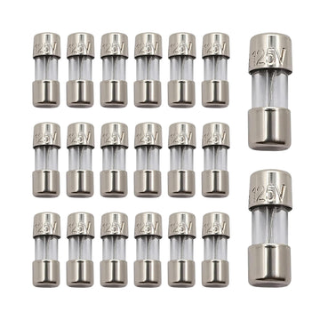 TWI Fuses Mini Christmas Light Strings Replacement Glass Fuses 3A 110V 125V 20pc