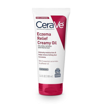 CeraVe Eczema Relief Creamy Oil for Dry, Itchy Skin (3.4 oz)