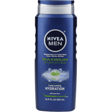 Nivea Men Maximum Hydration 3-in-1 Body Wash 16.9 oz
