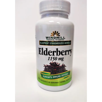 Windmill Elderberry Cp 1150Mg 60 G/F