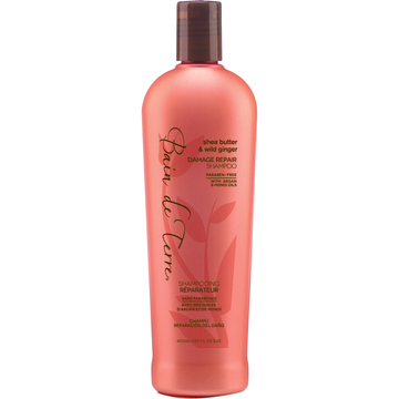 Bain De Terre Shea Butter & Wild Ginger Damage Repair Shampoo  13.5 fl oz
