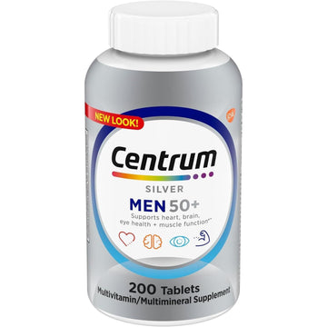 Centrum Silver Men 50+ Multivitamin Dietary Supplement Tablets - 200ct