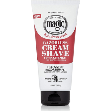 Magic Cream Shave, Razorless, Extra Strength, for Coarse Hair 170g