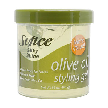Softee Silky Shine Olive Oil Styling Gel, 16 Oz
