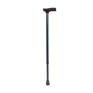 Adjustable Aluminum Walking Cane with Derby Handle Blue Ice